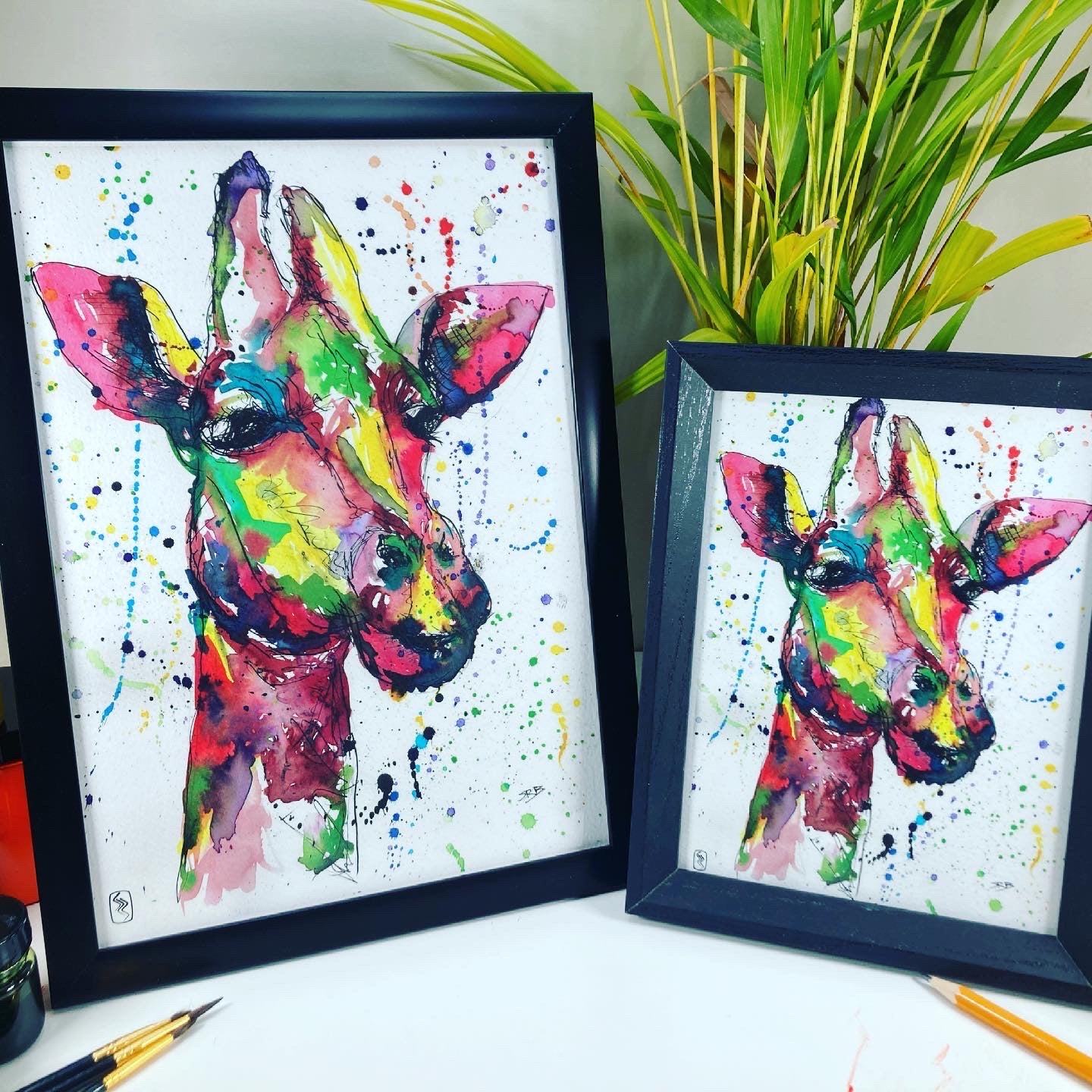 Giraffe Print - A5 / A4 / A3