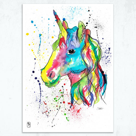 Unicorn Print - A5 / A4 / A3