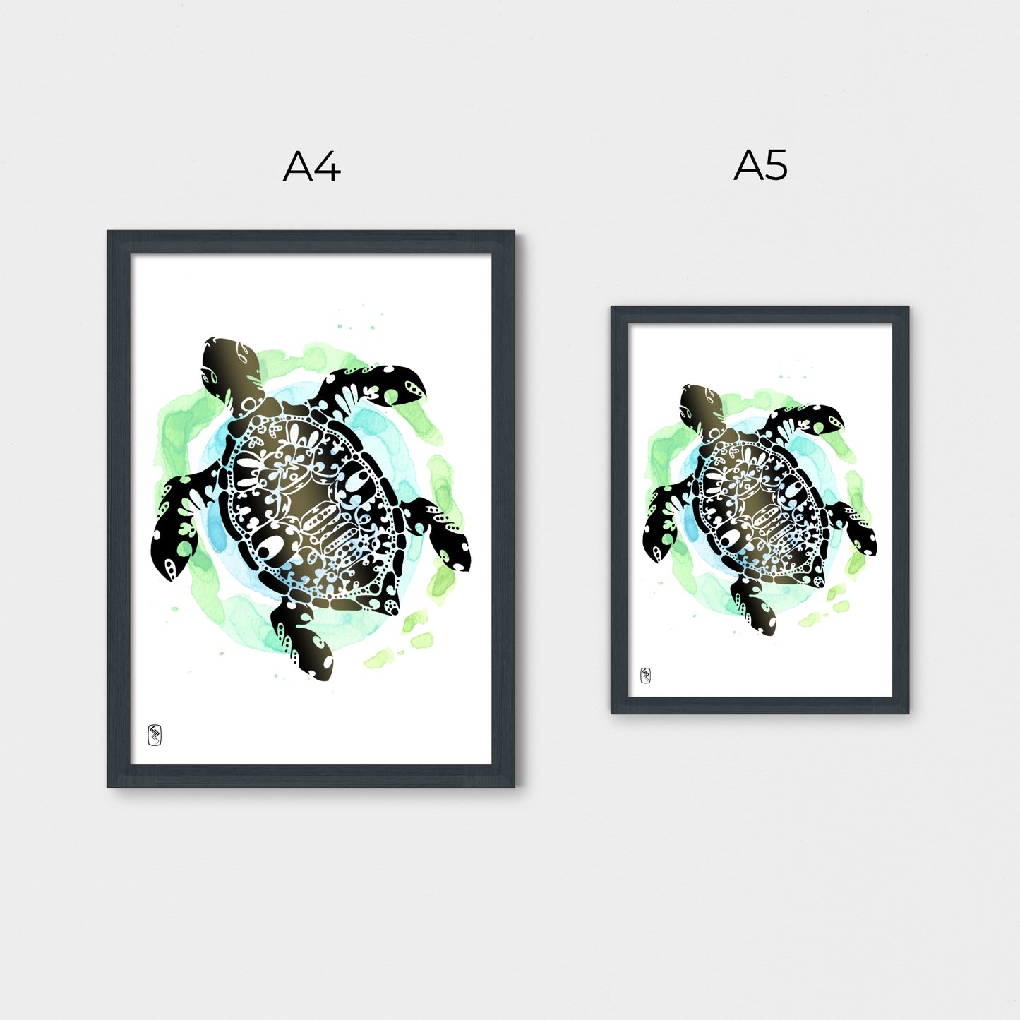 Tranquility Turtle Print - A5 / A4