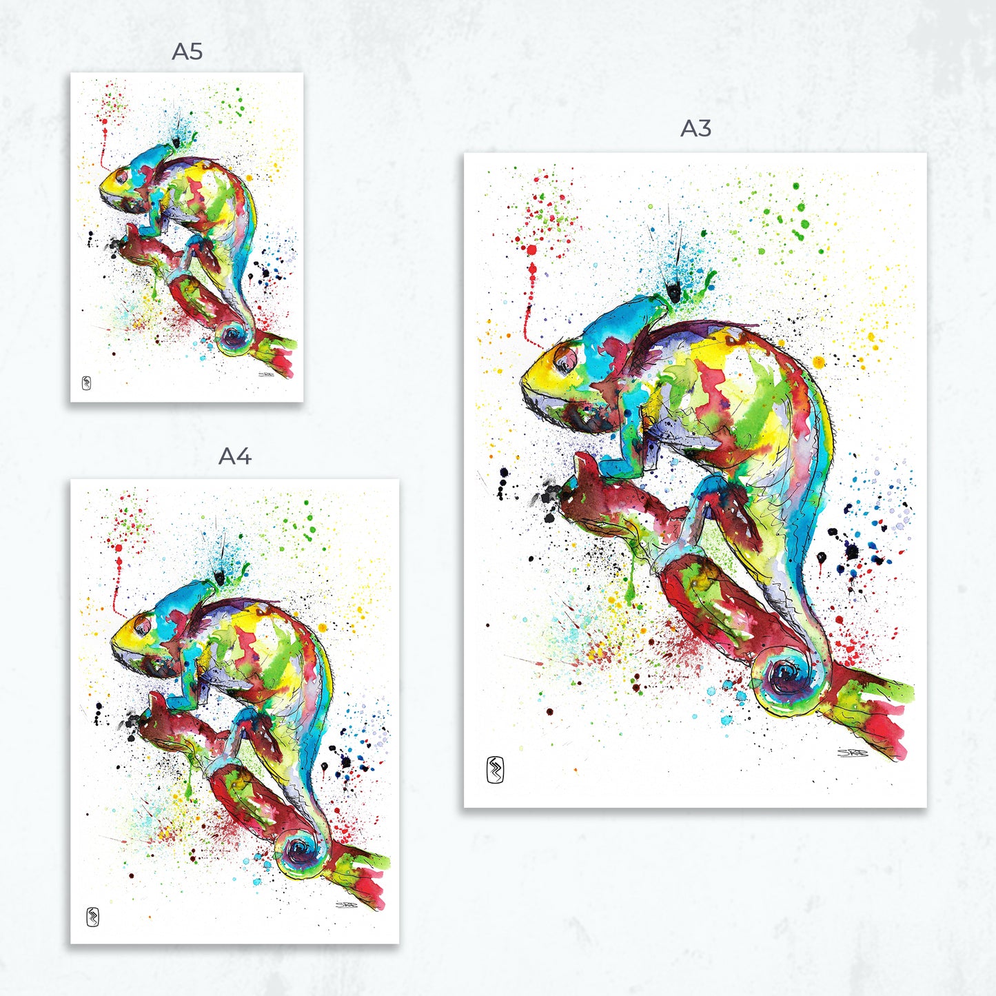Chameleon Print - A5 / A4 / A3