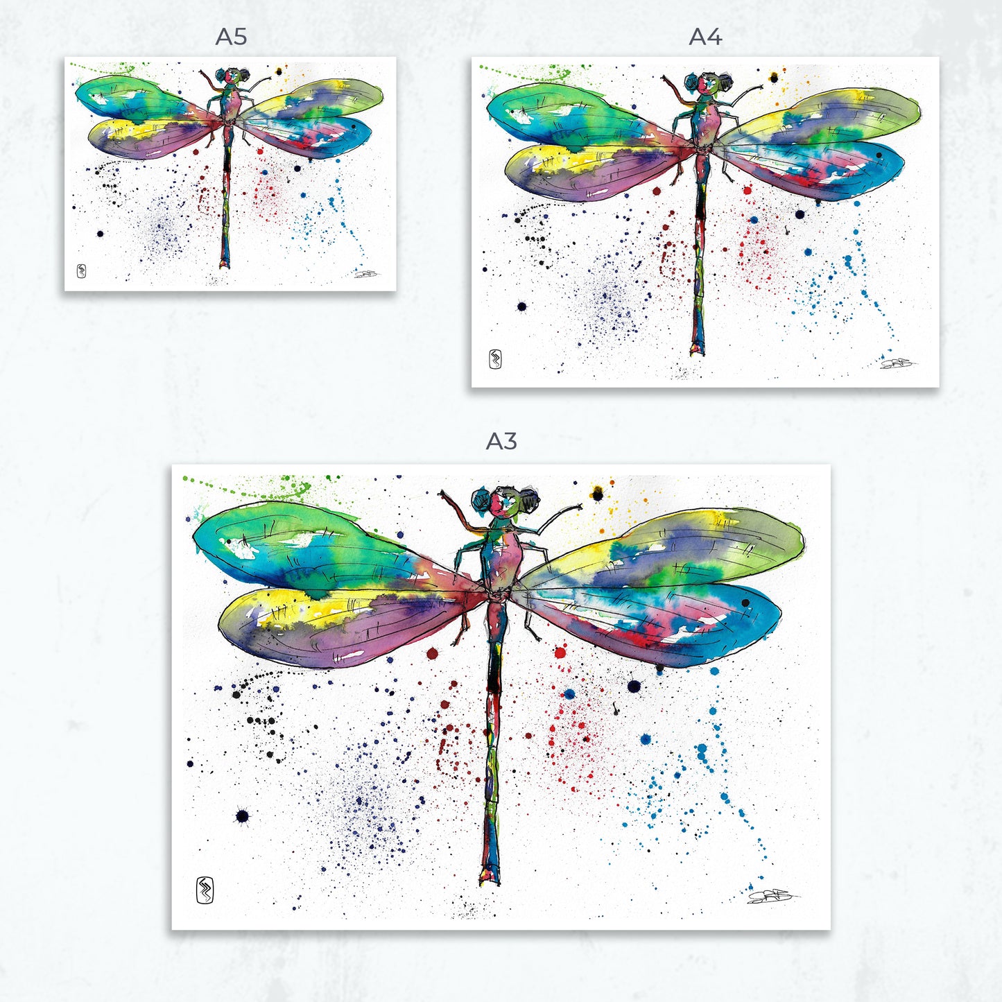 Dragonfly Print - A5 / A4 / A3