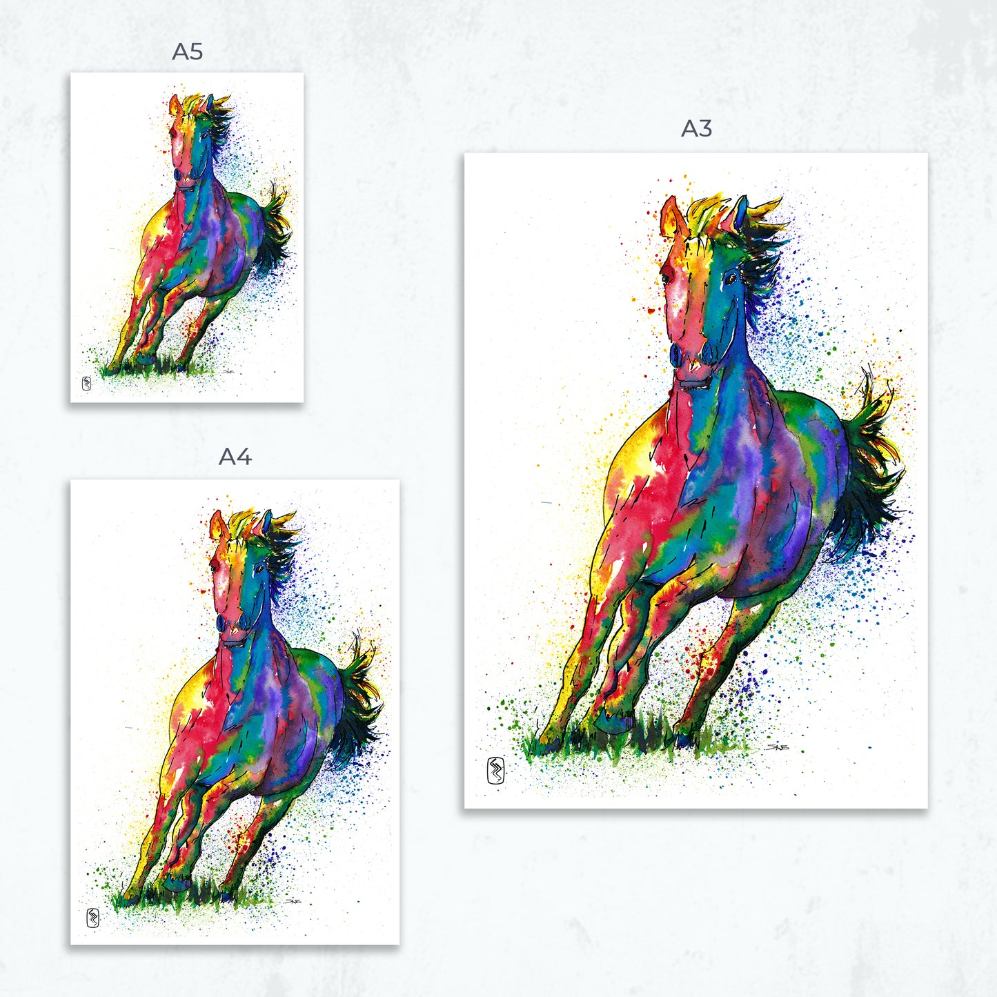 Horse Print - A5 / A4 / A3