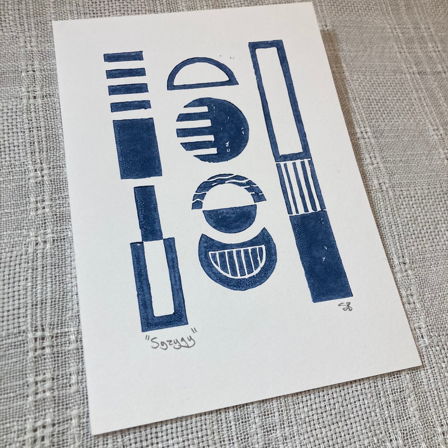 The Lunar Collection - Hand Cut and Printed Lino Prints