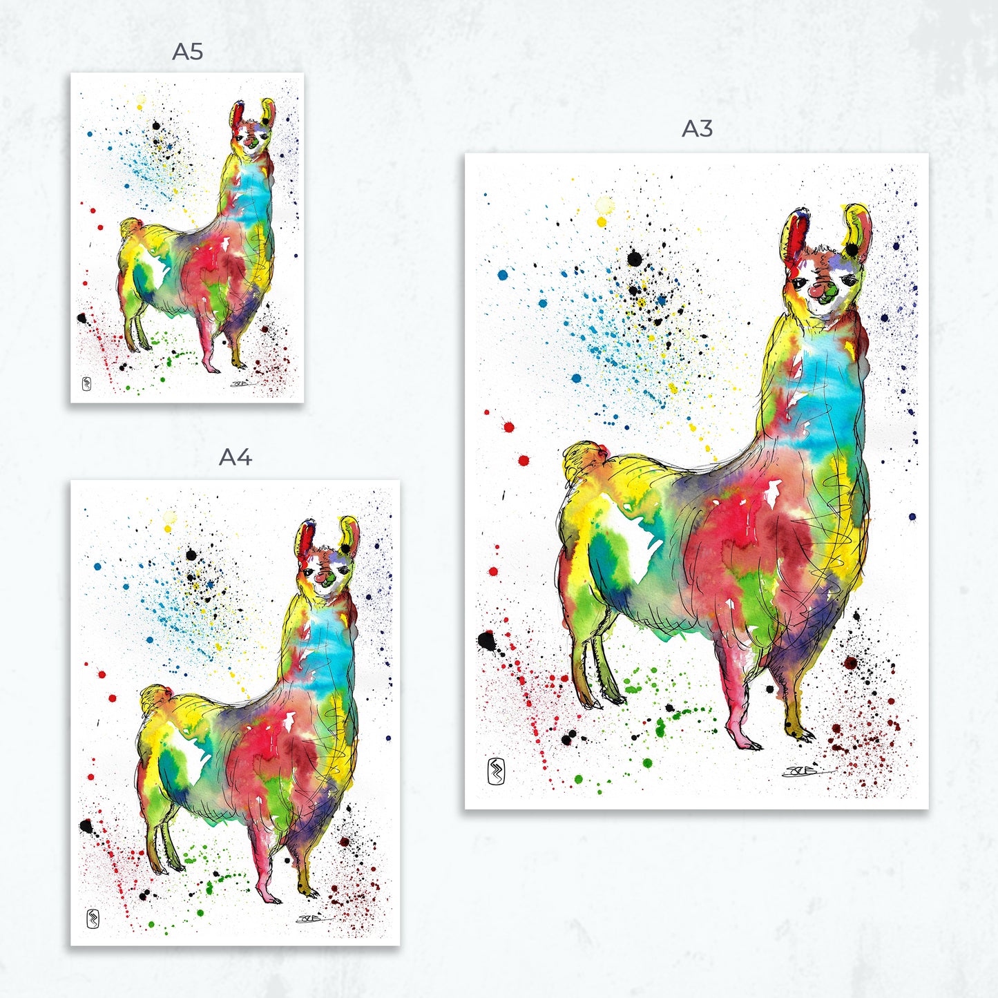 Llama Print - A5 / A4 / A3