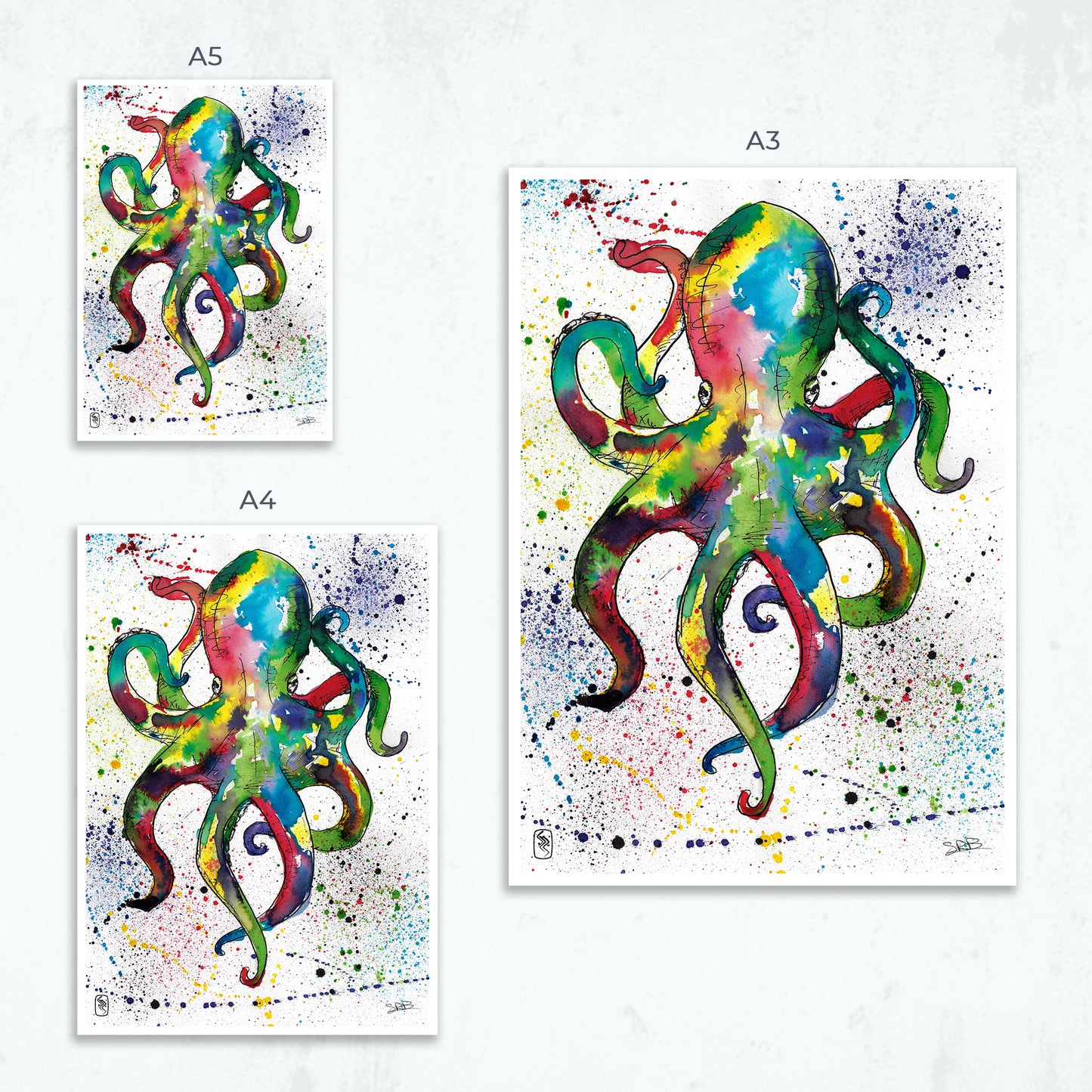 Octopus Print - A5 / A4 / A3