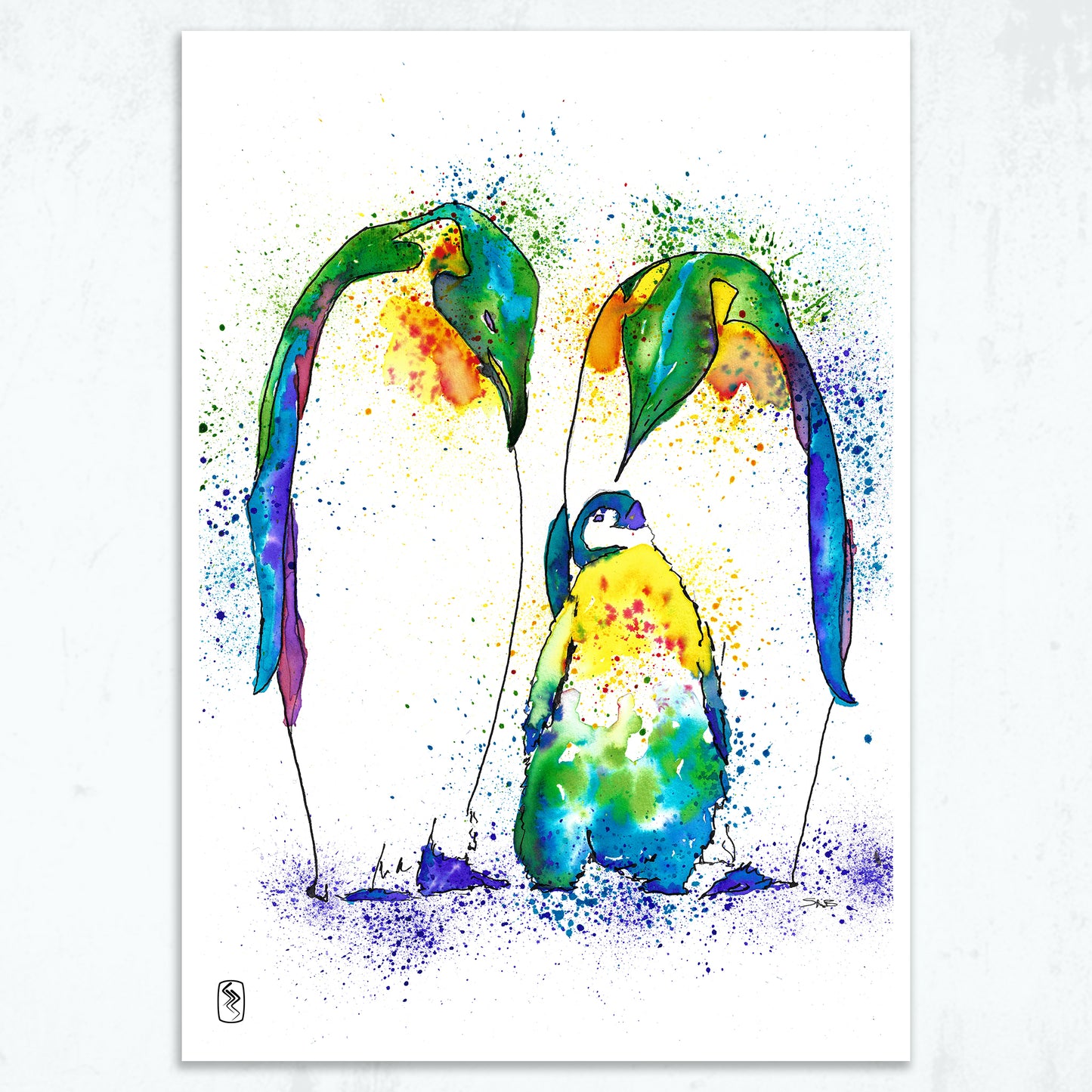 Penguins Print - A5 / A4 / A3