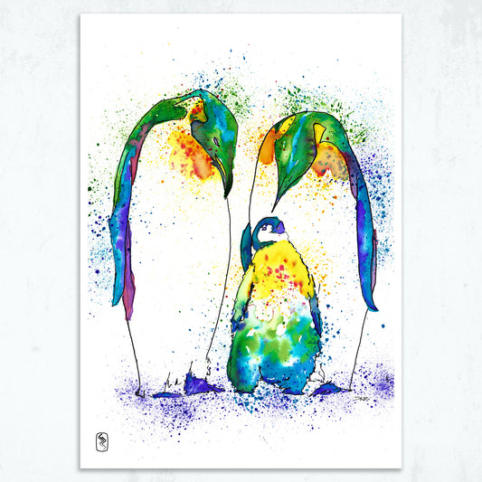 Penguins Print - A5 / A4 / A3