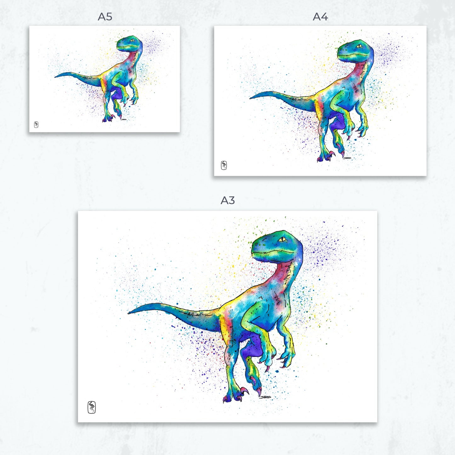 Raptor Print - A5 / A4 / A3