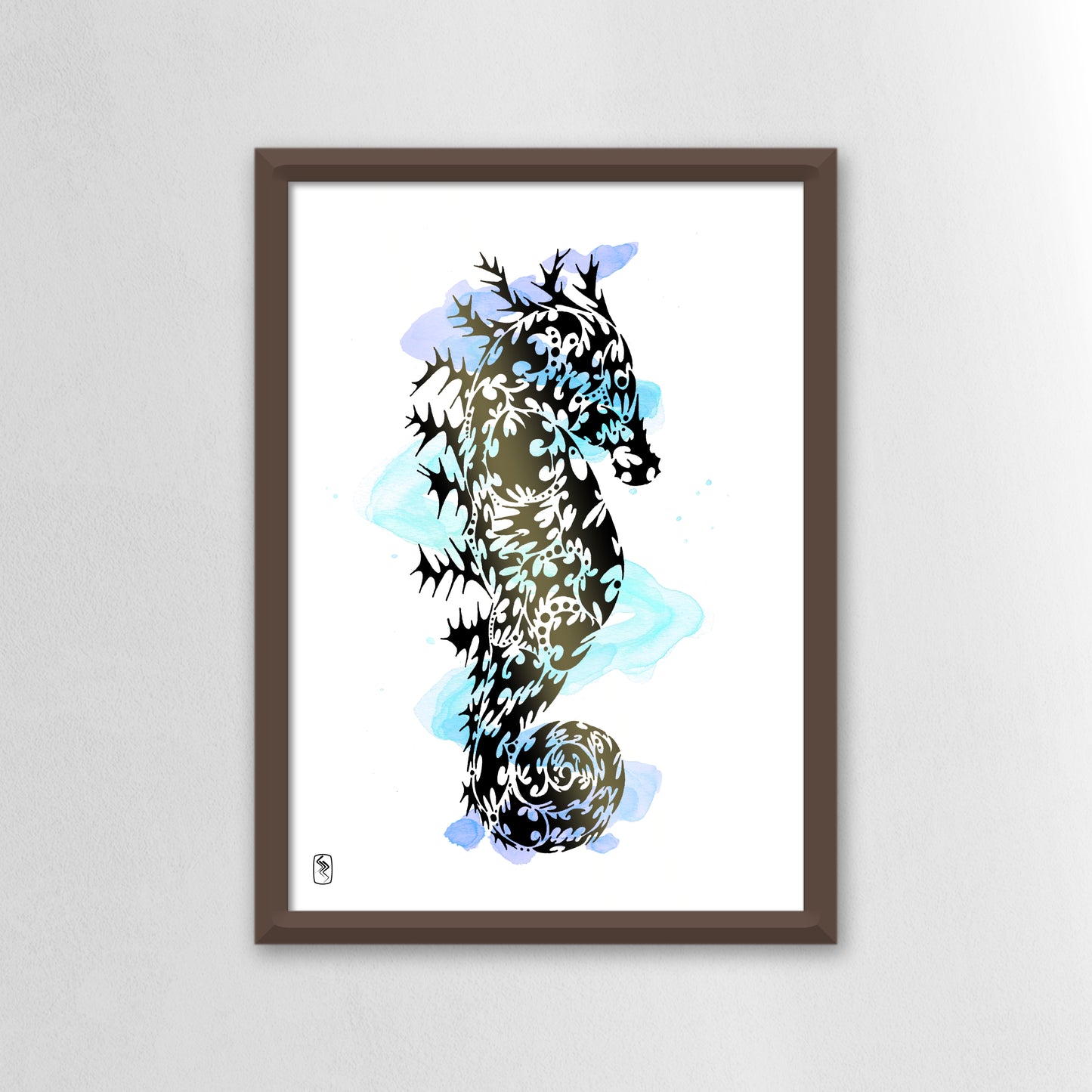 Tranquility Seahorse Print - A5 / A4