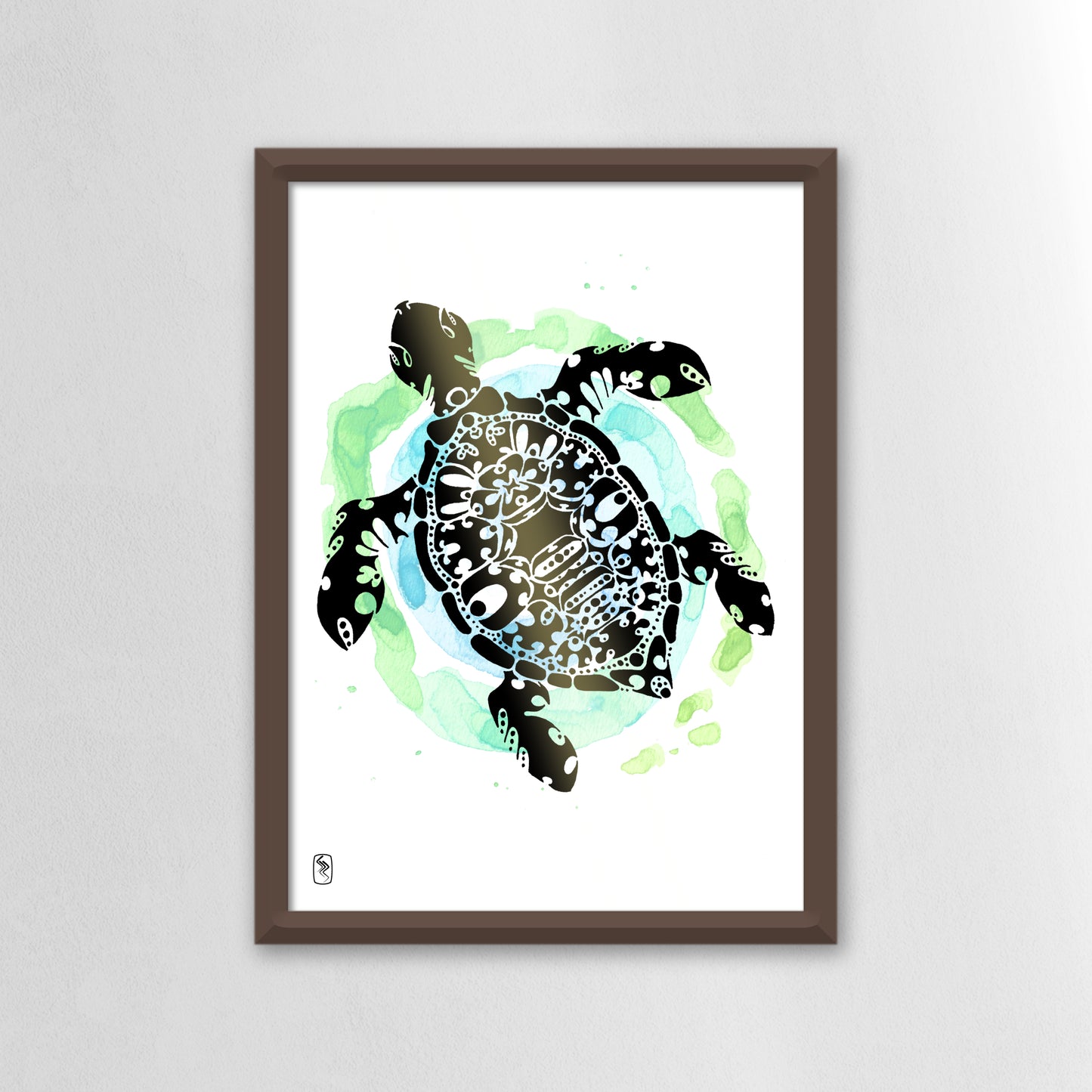 Tranquility Turtle Print - A5 / A4
